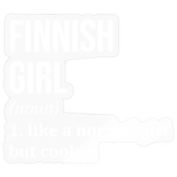 Finland - Sticker size S (10 x 10 cm) - transparent glossy - Front