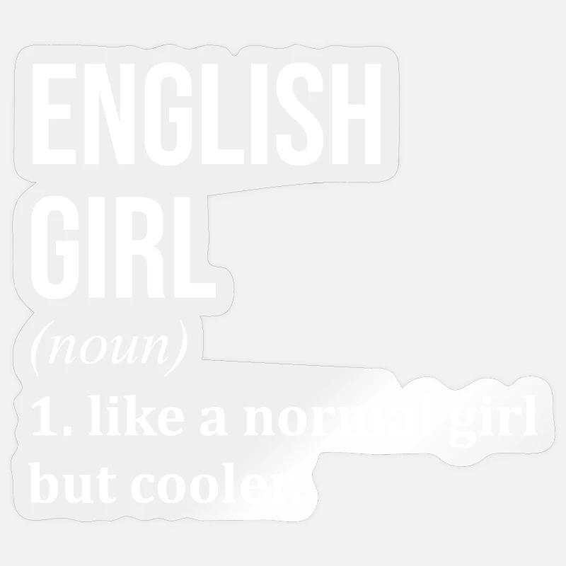 England - Sticker size S (10 x 10 cm) - transparent glossy