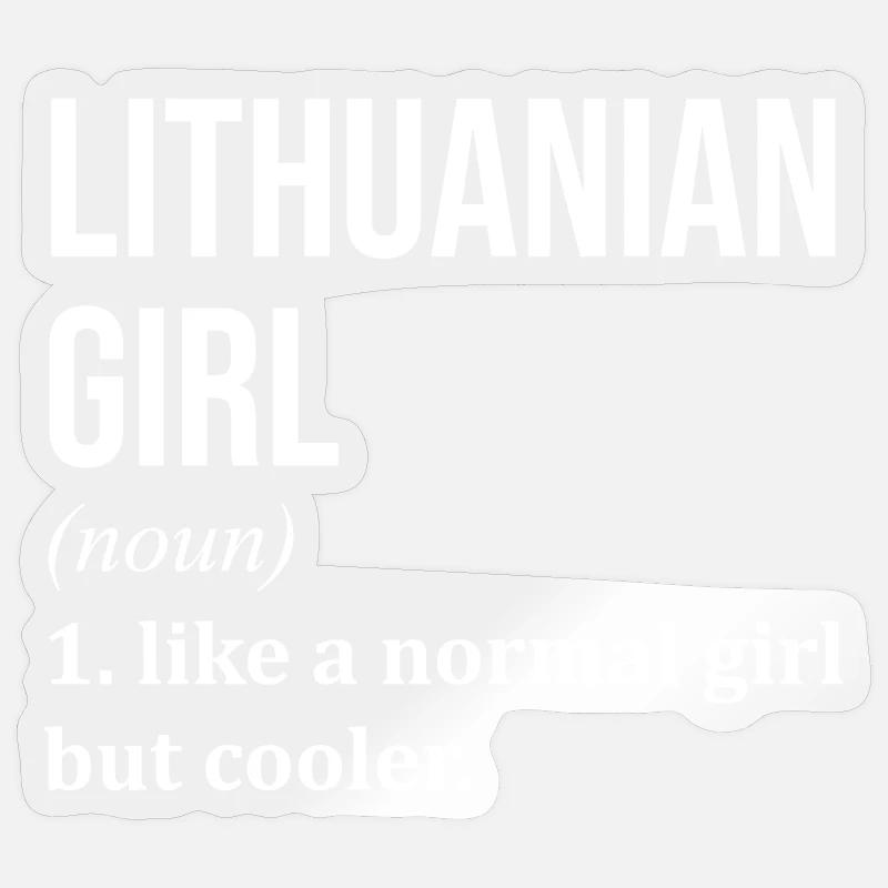 Litauen - Sticker Größe S (10 x 10 cm) - Transparent glänzend
