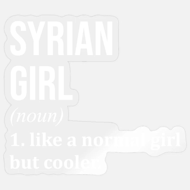 Syria - Sticker size S (10 x 10 cm) - transparent glossy