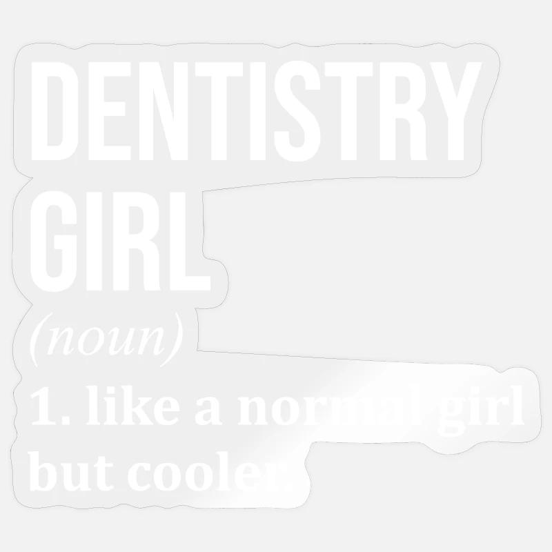 Dentist - Sticker size S (10 x 10 cm) - transparent glossy