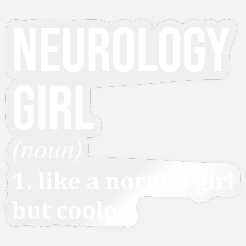Neurology - Sticker size S (10 x 10 cm) - transparent glossy