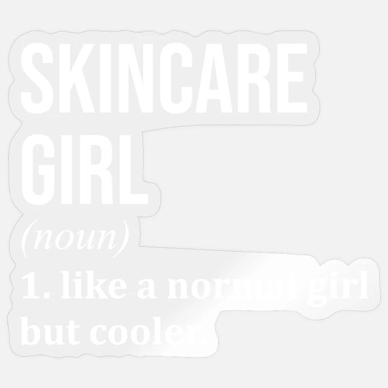 Soins de la peau - Sticker taille S (10 x 10 cm) - brillant transparent