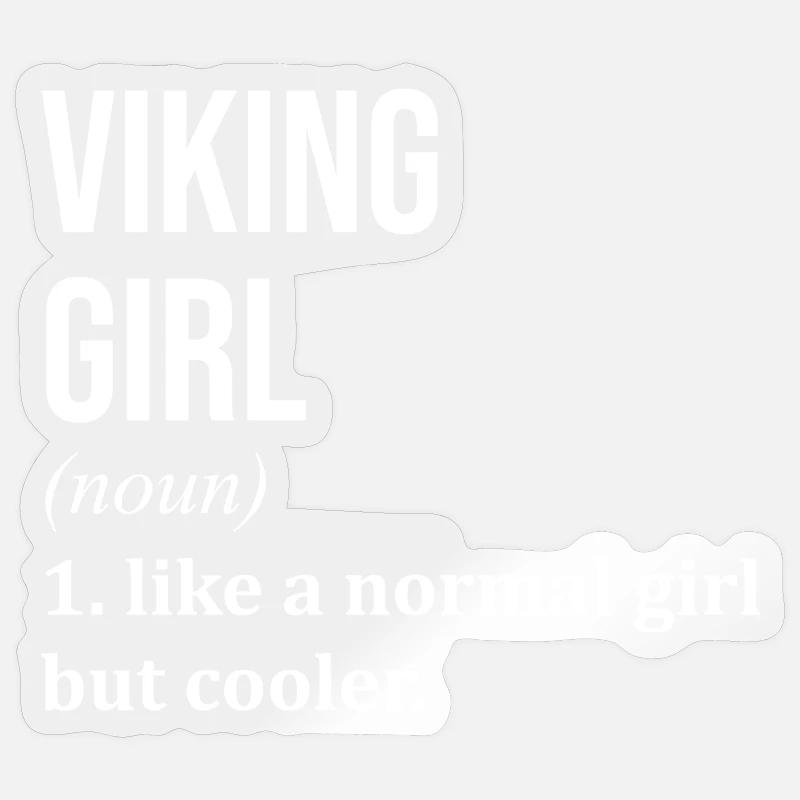 Viking - Sticker taille S (10 x 10 cm) - brillant transparent