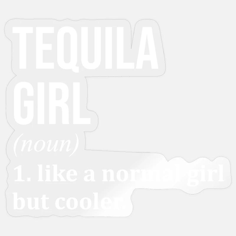 Tequila - Sticker size S (10 x 10 cm) - transparent glossy