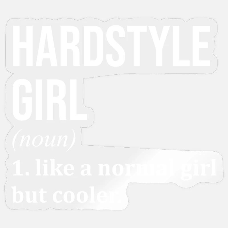 Hardstyle - Sticker taille S (10 x 10 cm) - brillant transparent