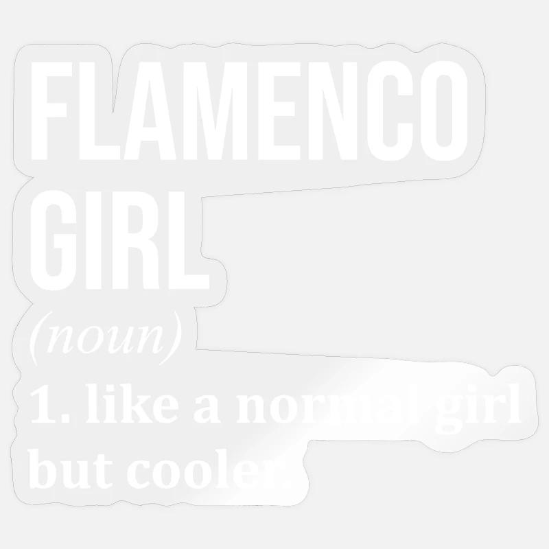 Flamenco Sticker size S (10 x 10 cm)