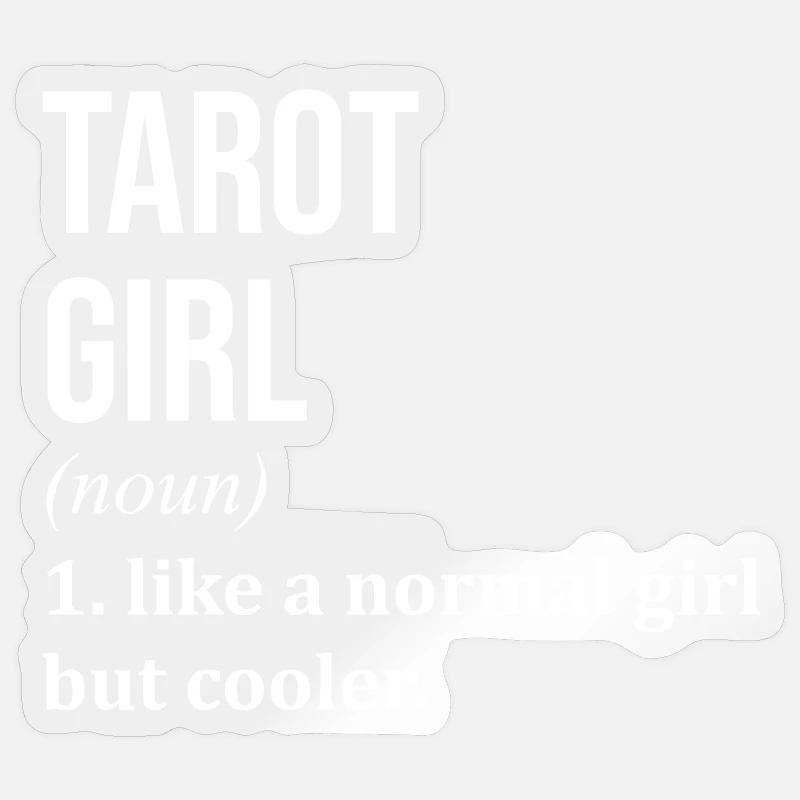 Tarot - Sticker taille S (10 x 10 cm) - brillant transparent