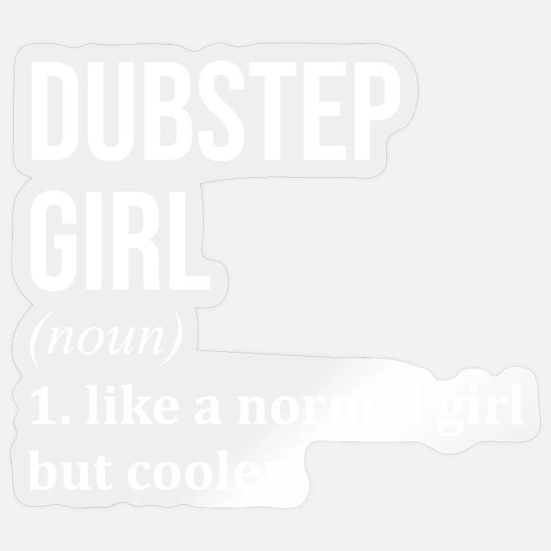 Dubstep - Sticker size S (10 x 10 cm) - transparent glossy