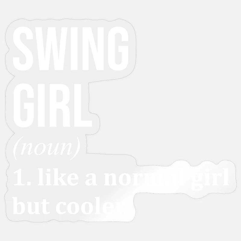 Schwingen - Sticker Größe S (10 x 10 cm) - Transparent glänzend