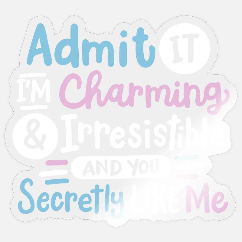 Sarkasmus sarkastischer Spruch - Sticker Größe S (10 x 10 cm) - Transparent glänzend
