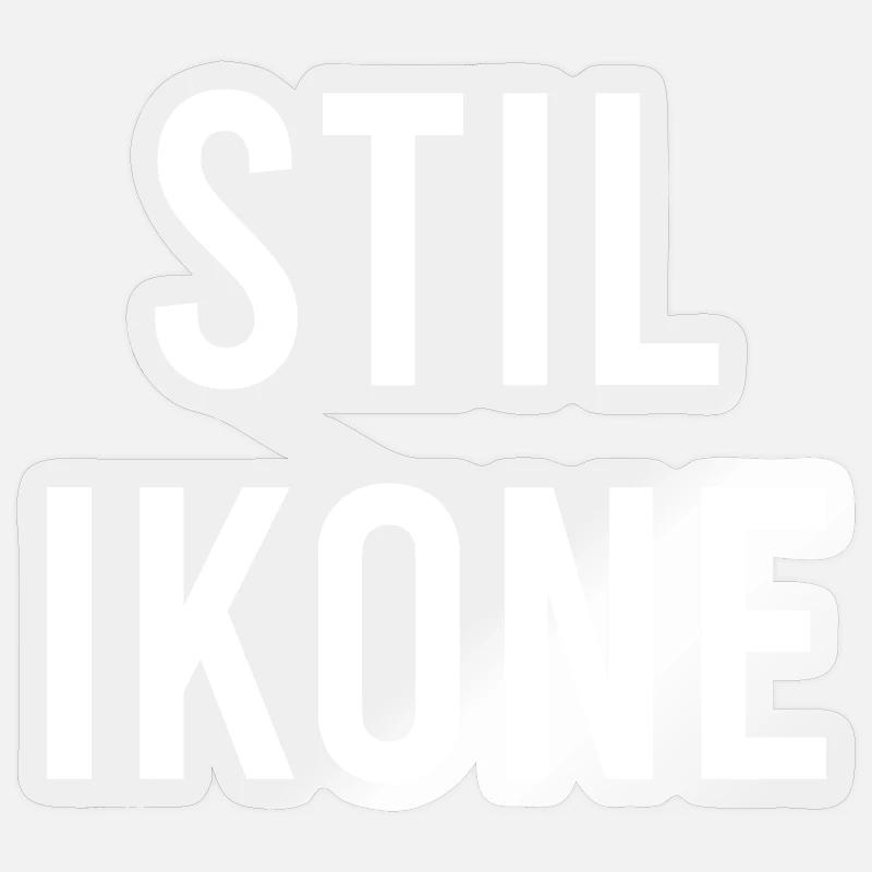 STYLE ICON - Sticker size S (10 x 10 cm) - transparent glossy