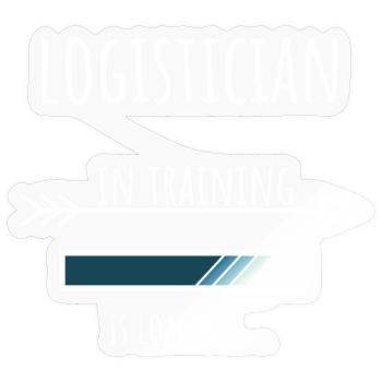 Logistician in Ausbildung Beruf Geschenk - Sticker Größe S (10 x 10 cm) - Transparent glänzend - Vorne