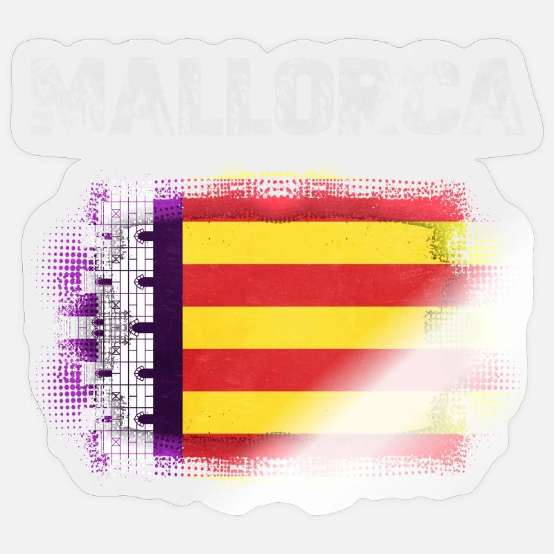Mallorca - Sticker Größe S (10 x 10 cm) - Transparent glänzend