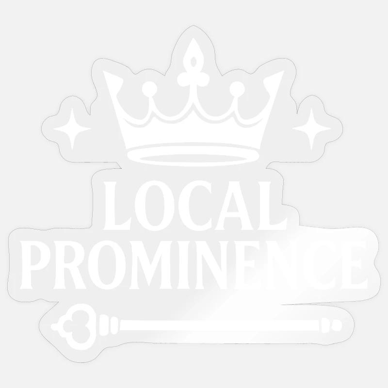 Importance locale - Sticker taille S (10 x 10 cm) - brillant transparent