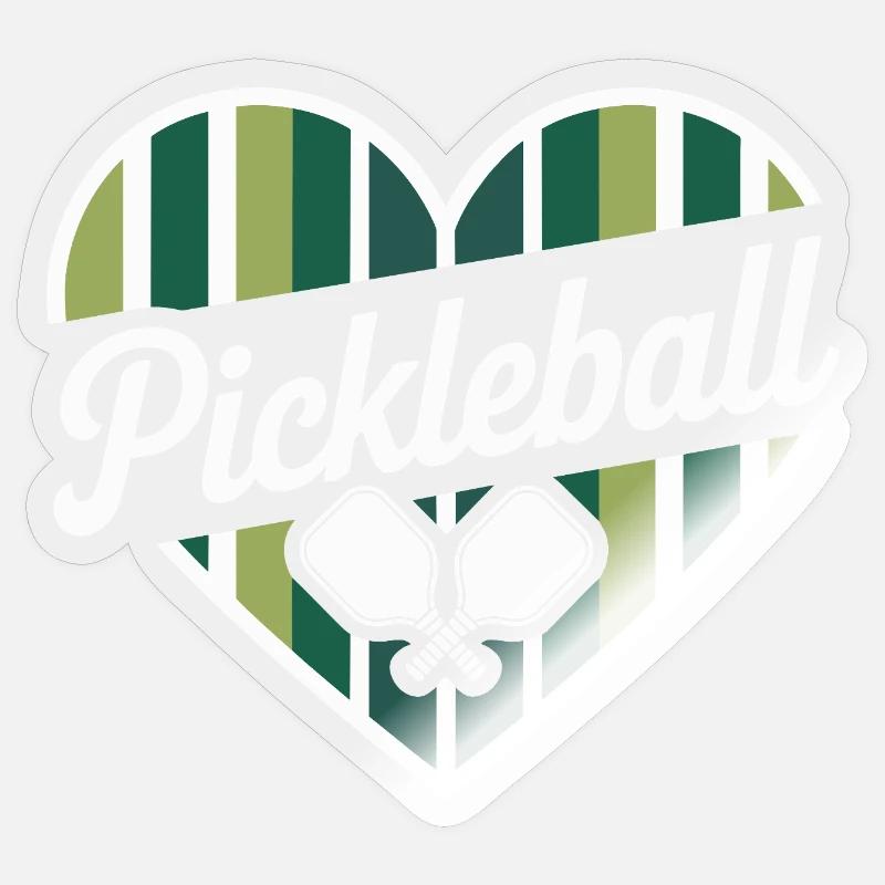Pickleball - Sticker size S (10 x 10 cm) - transparent glossy