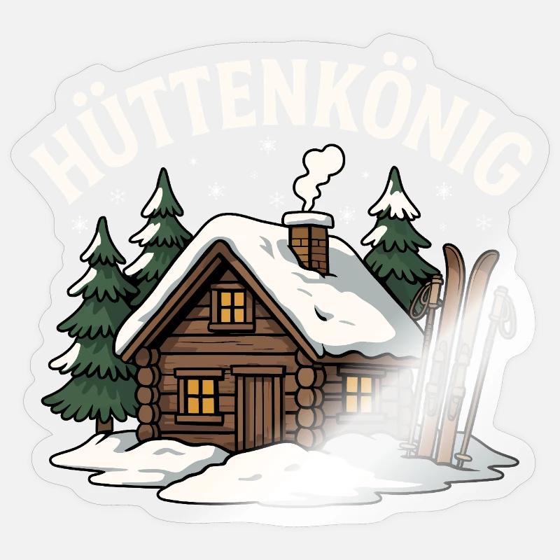 Hut King Sticker size S (10 x 10 cm)
