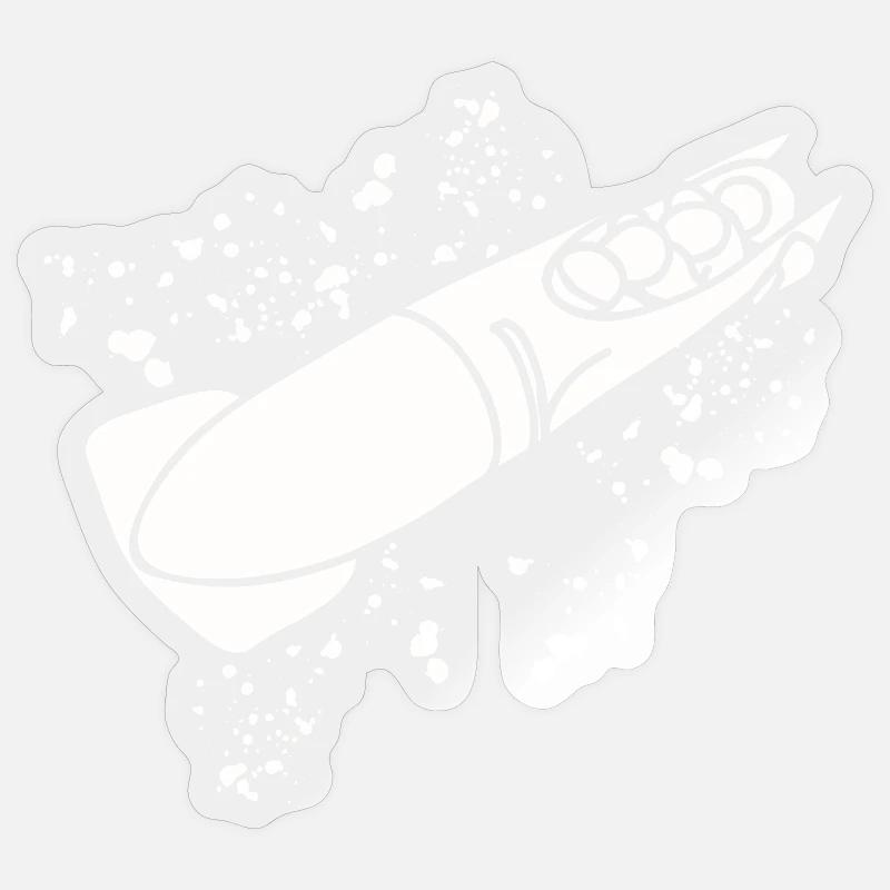 Bobsleigh Bobsleigh Four-man Bobsleigh - Sticker size S (10 x 10 cm) - transparent glossy