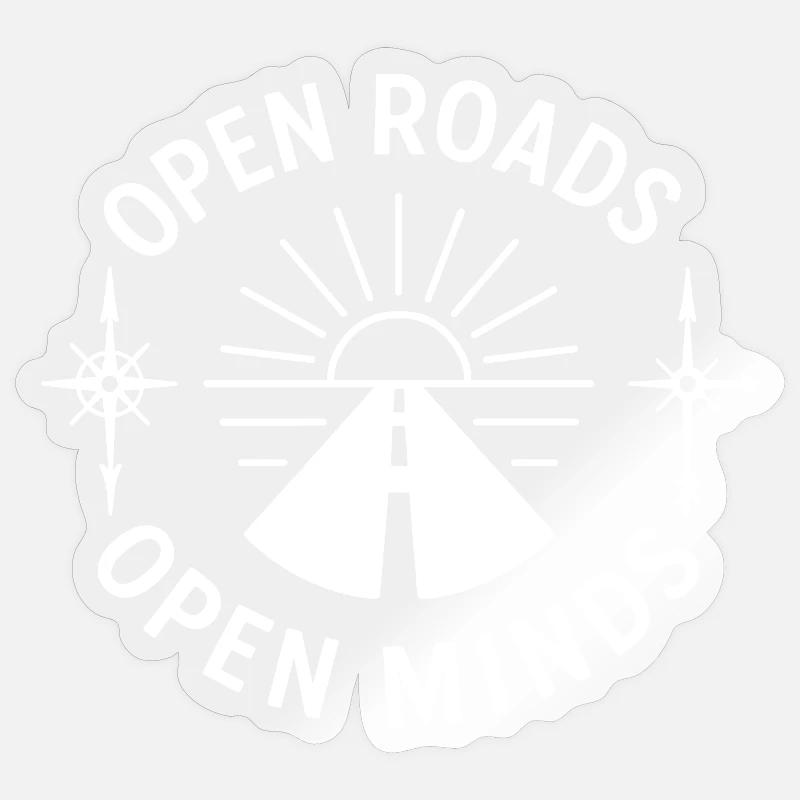 Open streets, open thoughts Sticker size S (10 x 10 cm)