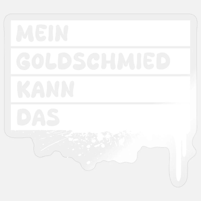 Goldschmied als Beruf Sticker Größe S (10 x 10 cm)