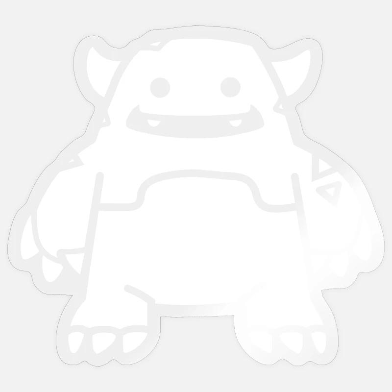 Golem - Sticker size S (10 x 10 cm) - transparent glossy