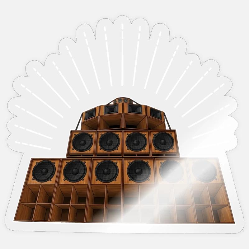 Sound system Sticker size S (10 x 10 cm)