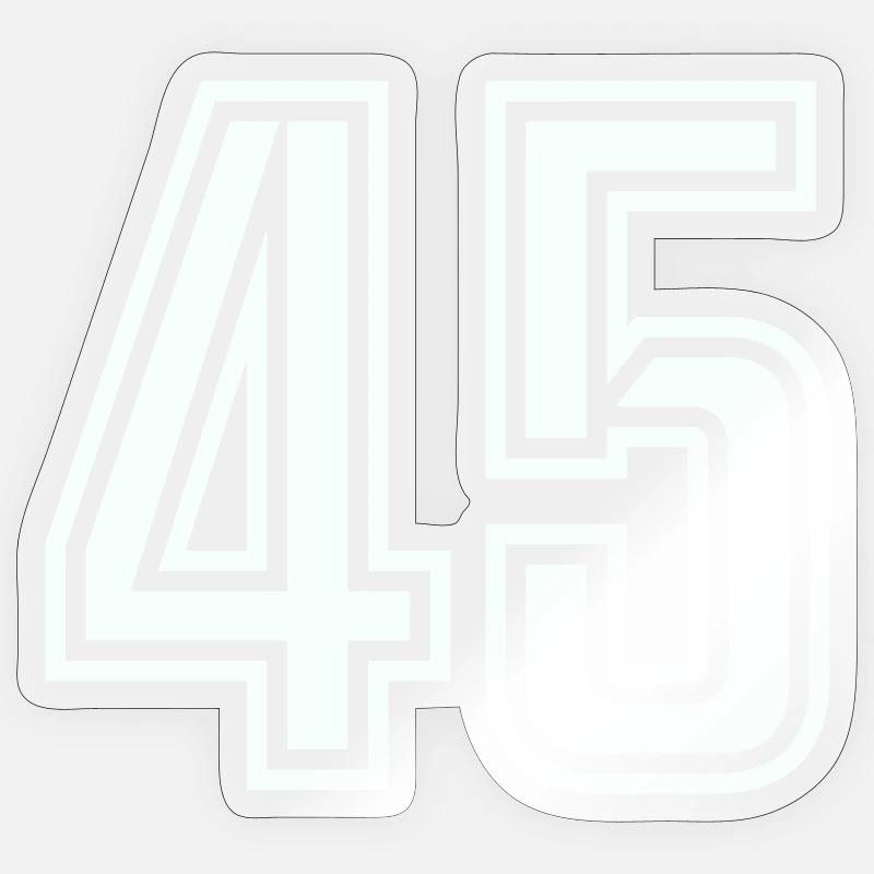 45 - Sticker taille S (10 x 10 cm) - brillant transparent