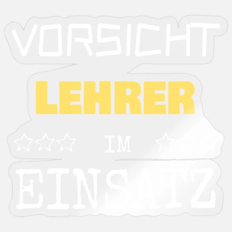Lehrer Sticker Größe S (10 x 10 cm)