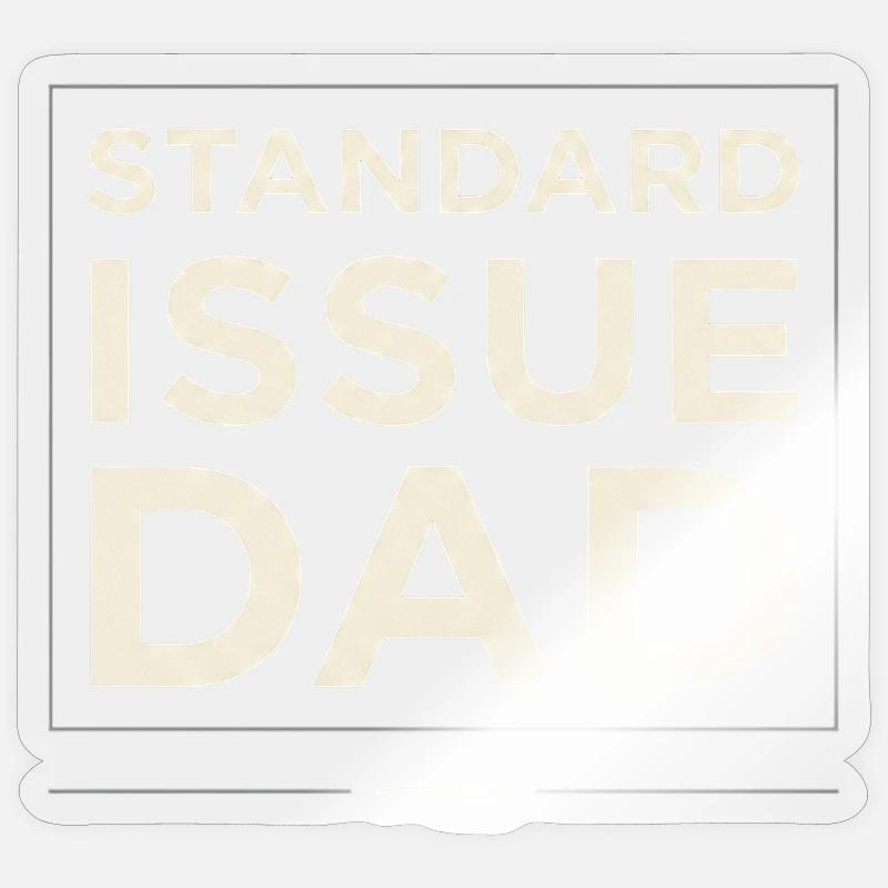 Issue Dad - Sticker size S (10 x 10 cm) - transparent glossy