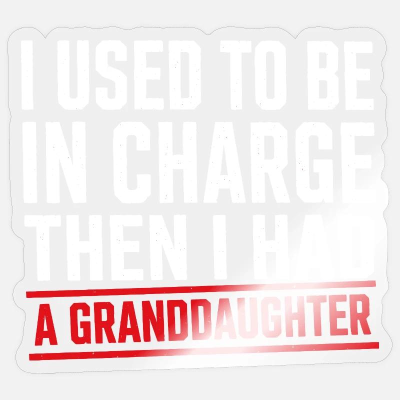 Früher Chef Jetzt Großmutter - Sticker size S (10 x 10 cm) - transparent glossy