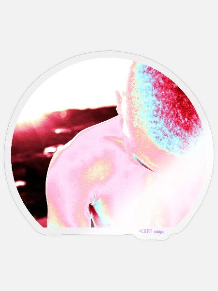 Regenbogen - Sticker Größe S (10 x 10 cm) - Transparent glänzend