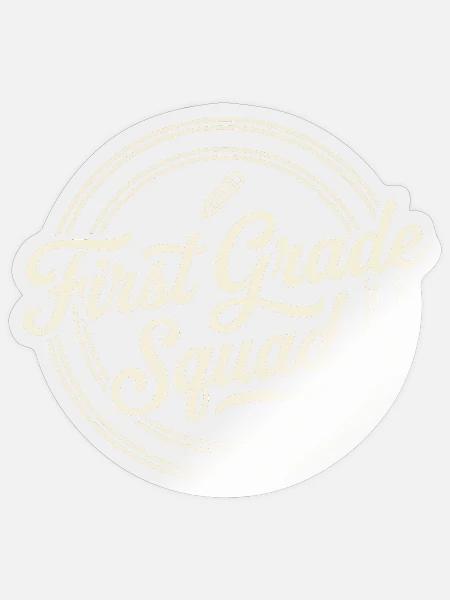 Kader der ersten Klasse - Sticker Größe S (10 x 10 cm) - Transparent glänzend