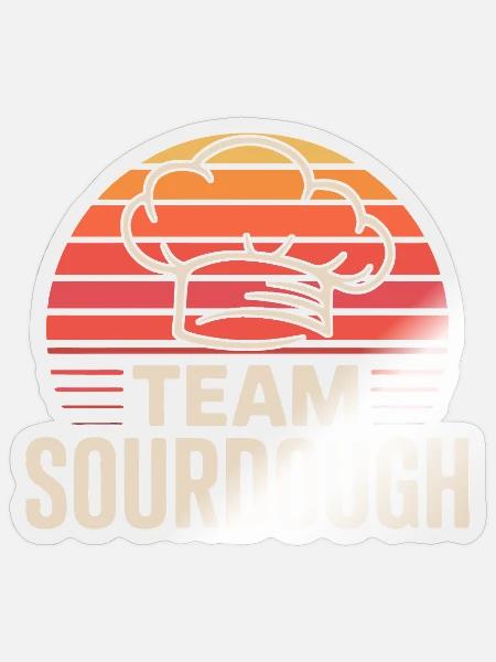 Sauerteig Liebe - Sticker Größe S (10 x 10 cm) - Transparent glänzend