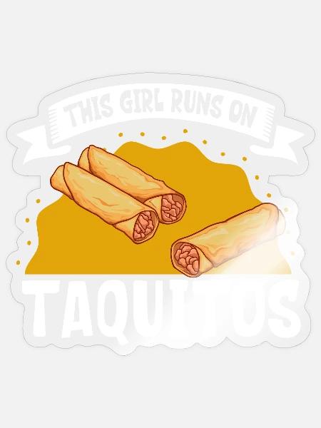 Ladies love Taquitos - Sticker Größe S (10 x 10 cm) - Transparent glänzend
