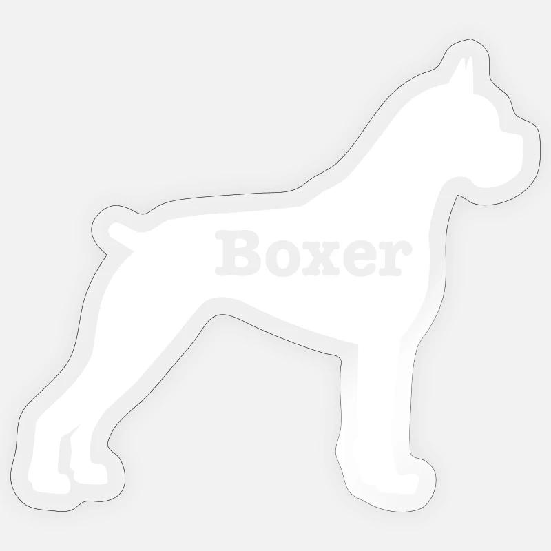 Boxer Sticker size S (10 x 10 cm)