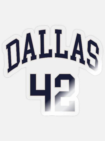 Dallas 42 - Sticker Größe S (10 x 10 cm) - Transparent glänzend