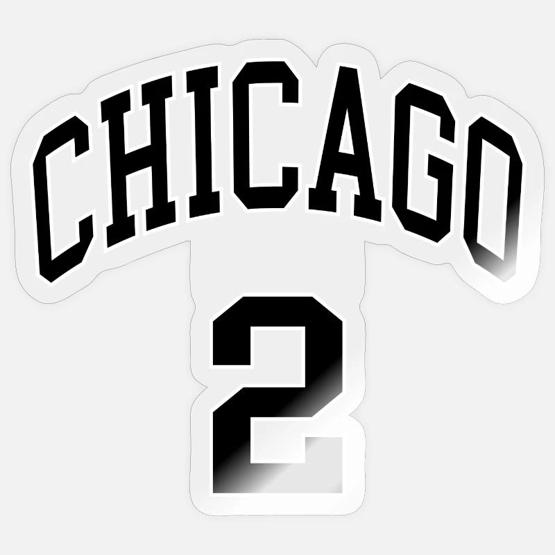 Chicago 2 - Sticker taille S (10 x 10 cm) - brillant transparent