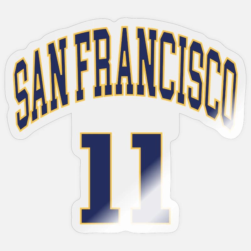 San Francisco 11 - Sticker taille S (10 x 10 cm) - brillant transparent
