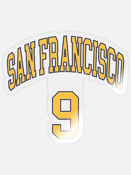 San Francisco 9 - Sticker Größe S (10 x 10 cm) - Transparent glänzend