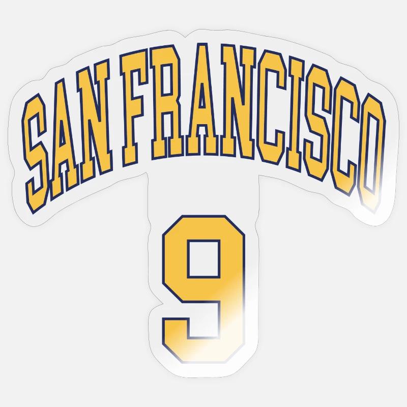 San Francisco 9 - Sticker taille S (10 x 10 cm) - brillant transparent