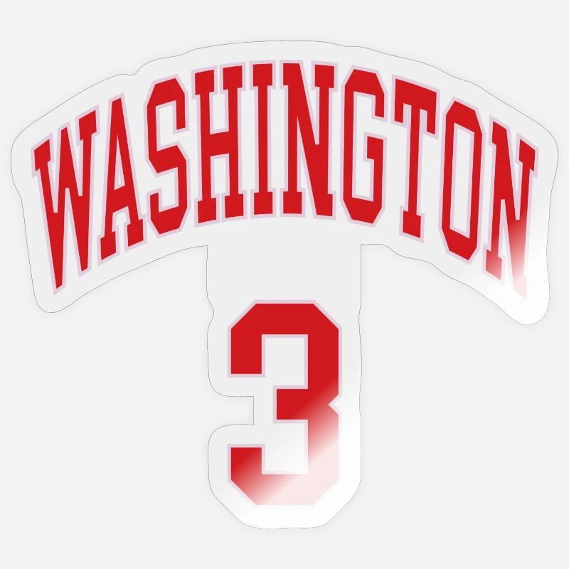 Washington 3 - Sticker taille S (10 x 10 cm) - brillant transparent