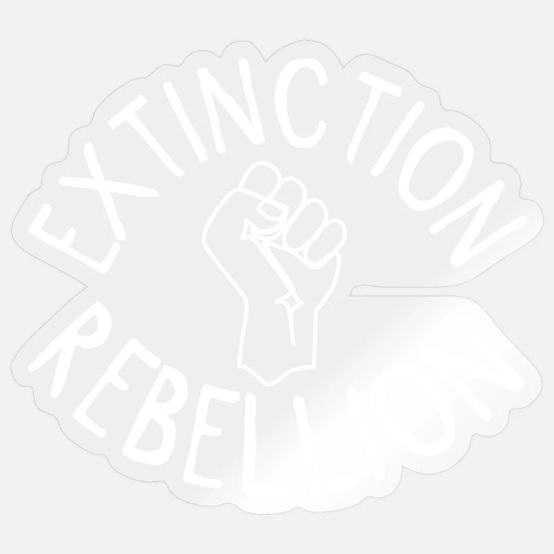 Extinction Rebellion Faust Sticker size S (10 x 10 cm)