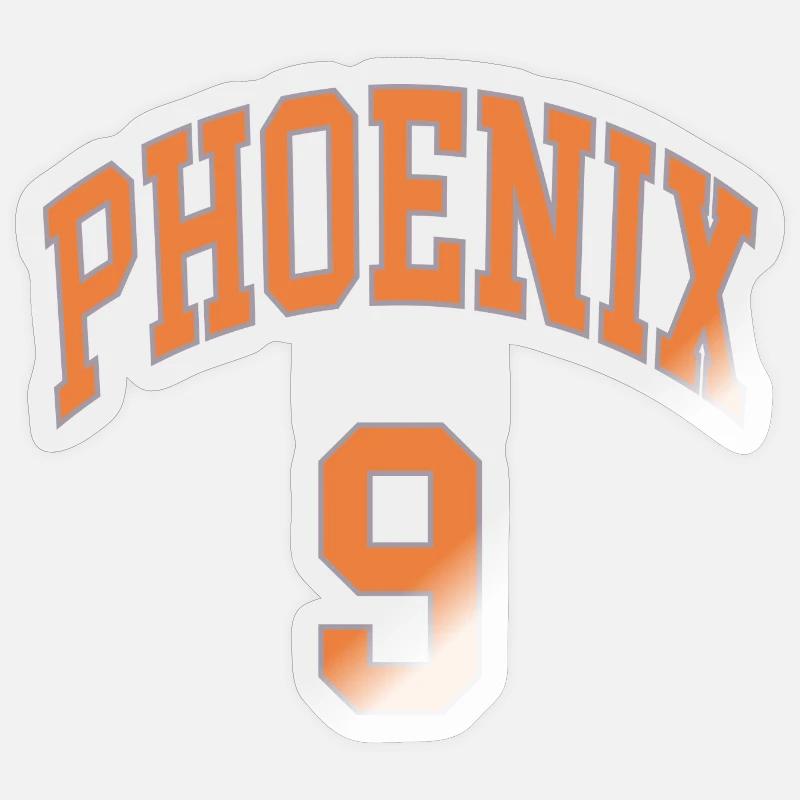 Phoenix 9 - Sticker Größe S (10 x 10 cm) - Transparent glänzend