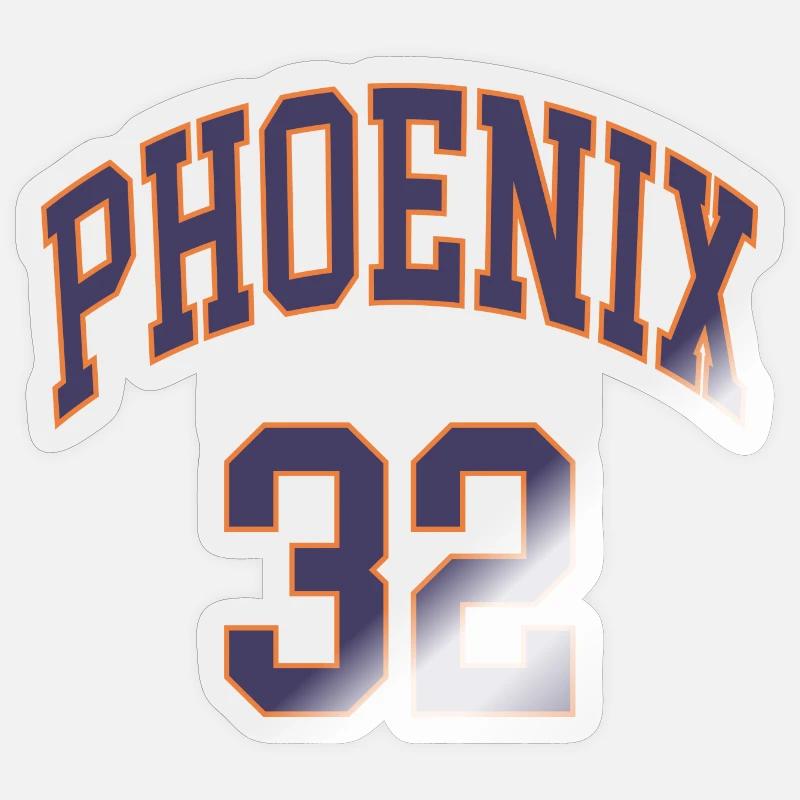 Phénix 32 - Sticker taille S (10 x 10 cm) - brillant transparent
