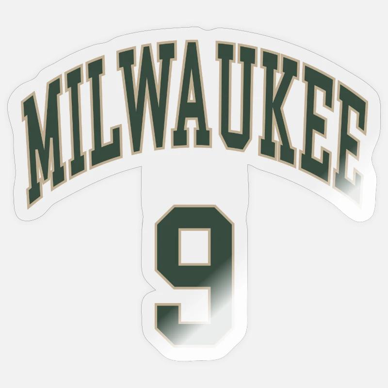 Milwaukee 9 - Sticker size S (10 x 10 cm) - transparent glossy