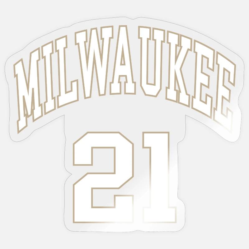 Milwaukee 21 - Sticker taille S (10 x 10 cm) - brillant transparent