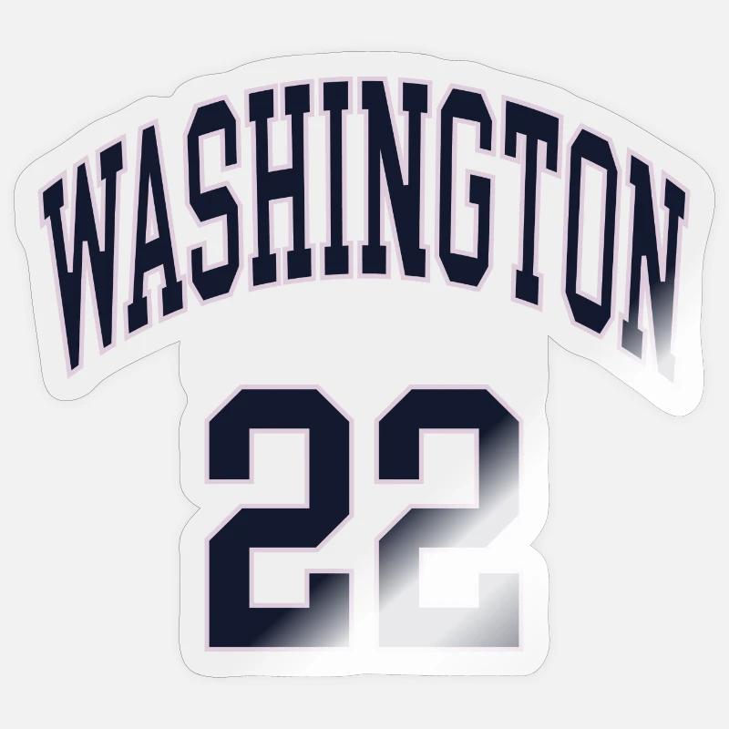 Washington 22 - Sticker size S (10 x 10 cm) - transparent glossy