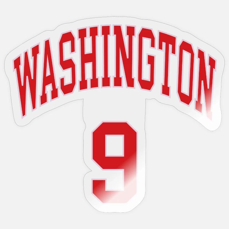 Washington 9 - Sticker size S (10 x 10 cm) - transparent glossy