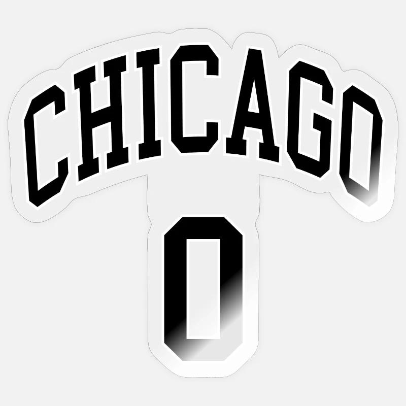 Chicago 0 - Sticker taille S (10 x 10 cm) - brillant transparent
