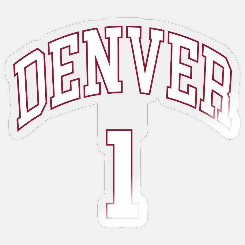 Denver 1 - Sticker taille S (10 x 10 cm) - brillant transparent